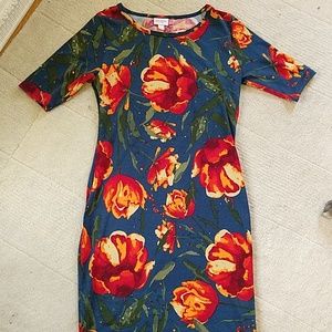 LulaRoe Bodycon Dress Tulip Print